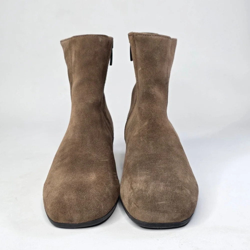 La Canadienne Boots Women's Size 5.5 M Brown Suede Ankle Zip Casual Shoes Canada